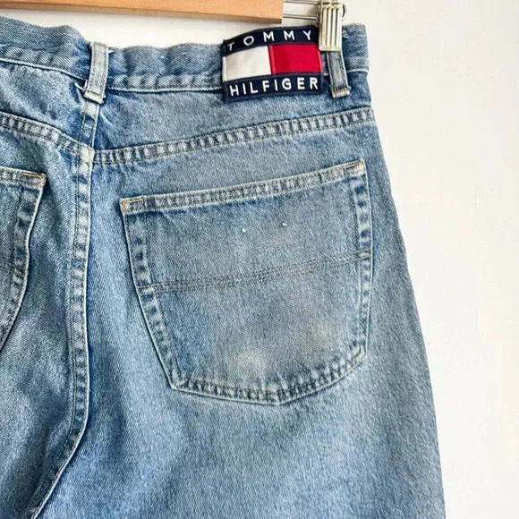 Vintage Tommy Hilfiger Patch + Side Detail Relaex Fit Jeans 33/34 - Picture 7 of 7